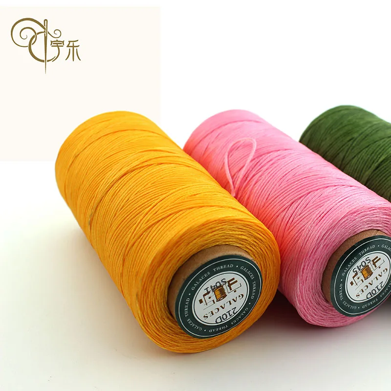 
Spot wholesale Galaces Brand 150D/16 Leather Wax thread, Hand-sewn Leather thread, 100%PolyesterSewing thread 