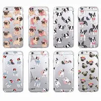 

Cute Puppy Pug Bunny Cat Princess French Bulldog Soft Phone Case For iPhone 11 Pro 7 7Plus 6 6S 5 5S SE XS Max