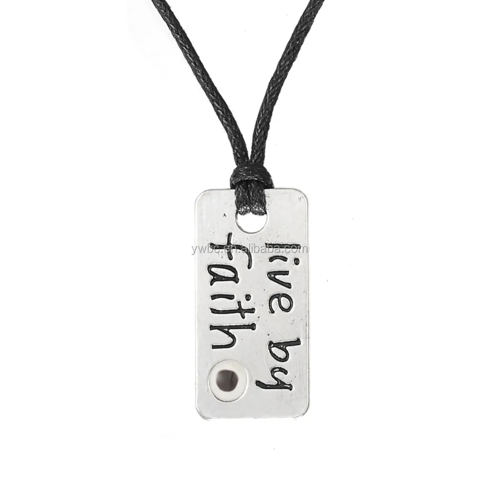 

Wholesale Antique silver Pewter Faith with Mustard Seed and Matthew pendant necklace jewelry