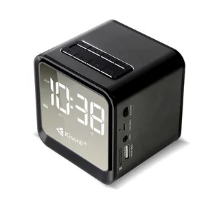 Hot sell alarm clock wireless portable speaker outdoor stereo music speaker