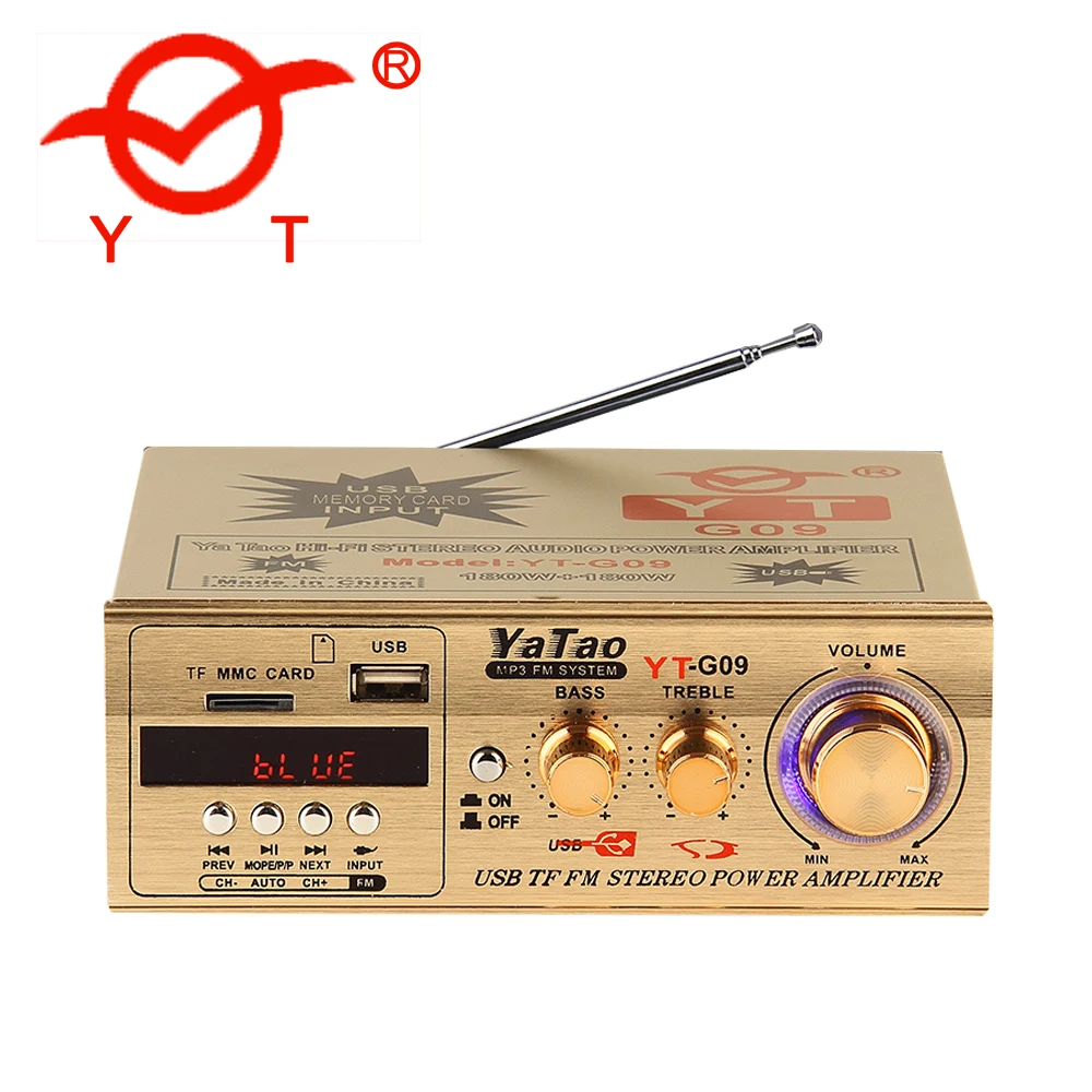 

YATAO Professional Audio 5.1 2.0 Channel Power Amplifier ahuja amplifier price, Gold