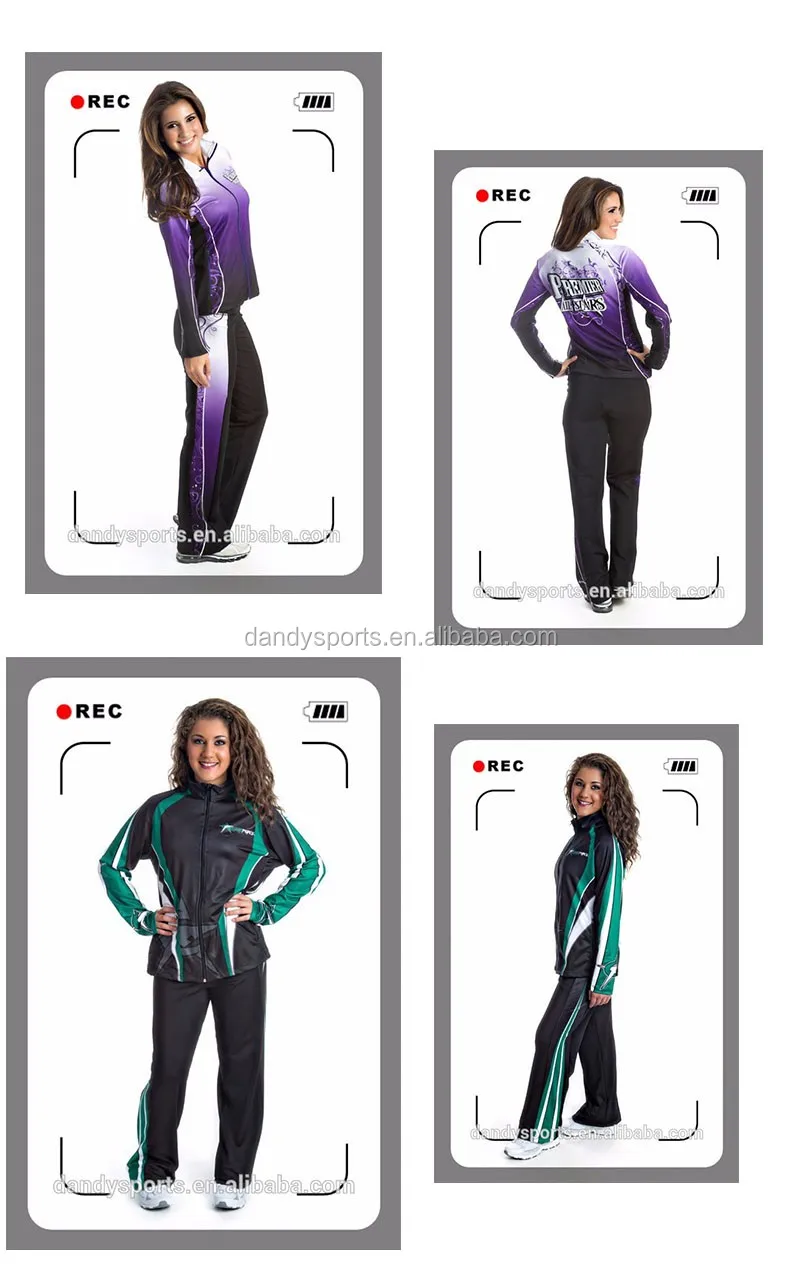 Professional Warm Up Suit Sublimation Custom Cheerleading Uniforms