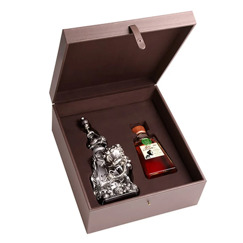 Custom Feature Bespoke Luxury Small Liquor Bottle Box With Eva Fitting