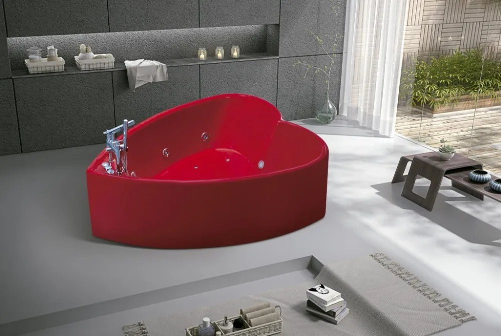 K8766 Indoor Royal Luxurious Acrylic Small Red Heart Shape Bathtub Buy Heart Shape Acrylic