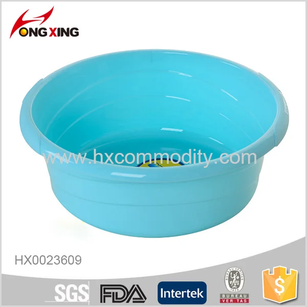 round plastic wash tub