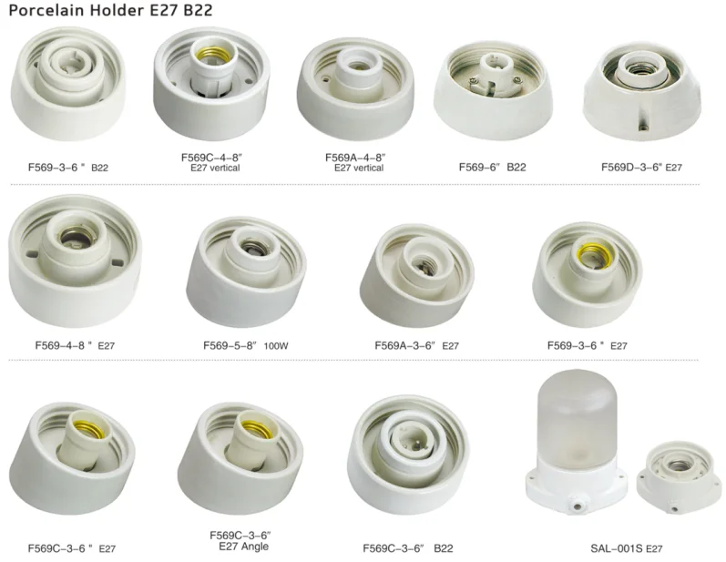 E27 Ceramic Porcelain Led T210 Types Of Electric Lamp Holders Buy