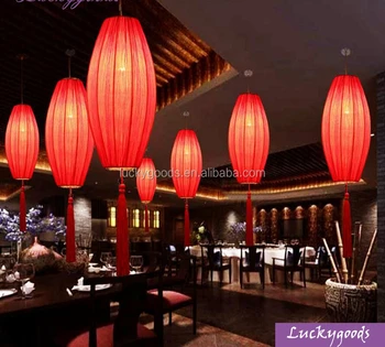 Ceiling Hanging Red Southeast Asia Decorative Indoor Lanterns