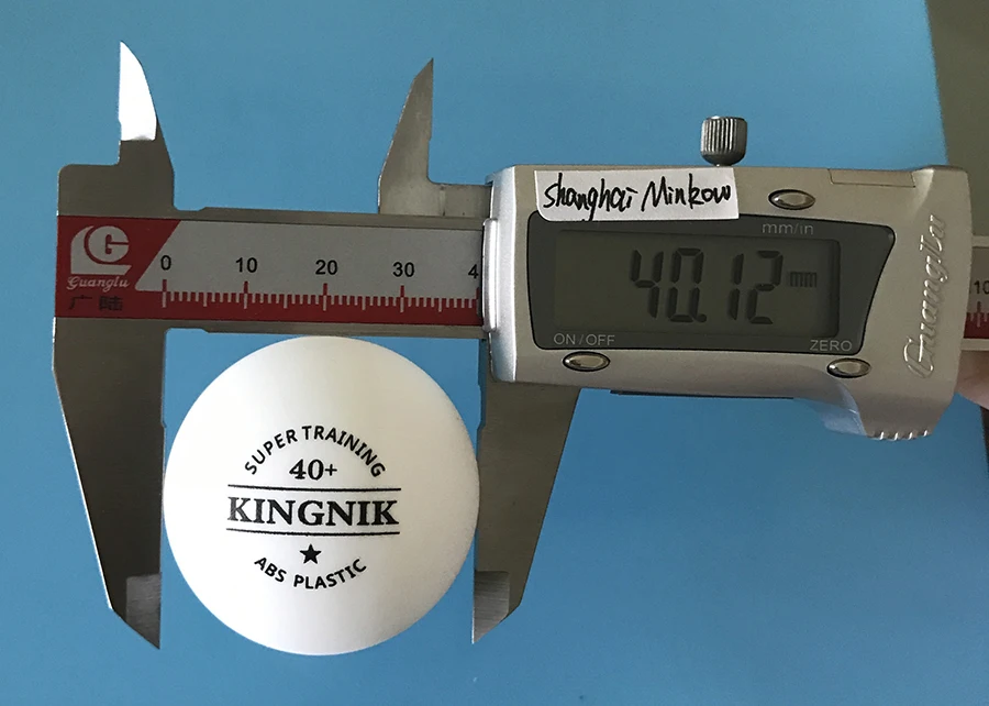 Kingnik 1* Star Super Training 40+ White Plastic Table Tennis Ball (usa