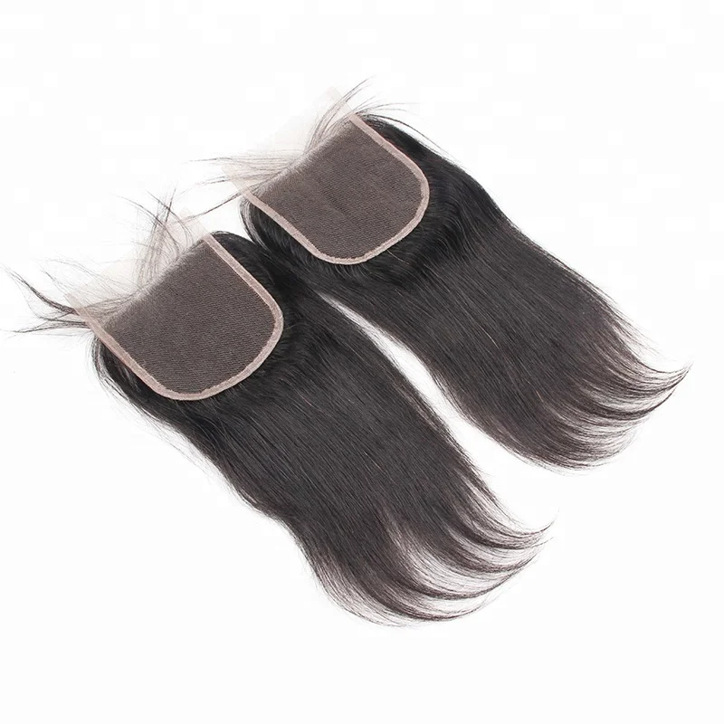 

Factory price straight virgin indian hair weave lace closure