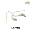 daily wear fashion jewelry accessories 925 silver plated metal brass casting earring wires fish hooks with pearl peg bails