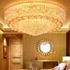 China Factory outlet Cheap Led Round Crystal Ceiling Lamp For Home Restaurant Ceiling