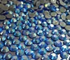 China best quality ss20 sapphire AB machine cut hot fix rhinestone