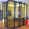 New design Acoustics sealing aluminum fixed window with toughened glass