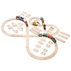 New design educational toys Wooden Train Track with play game table