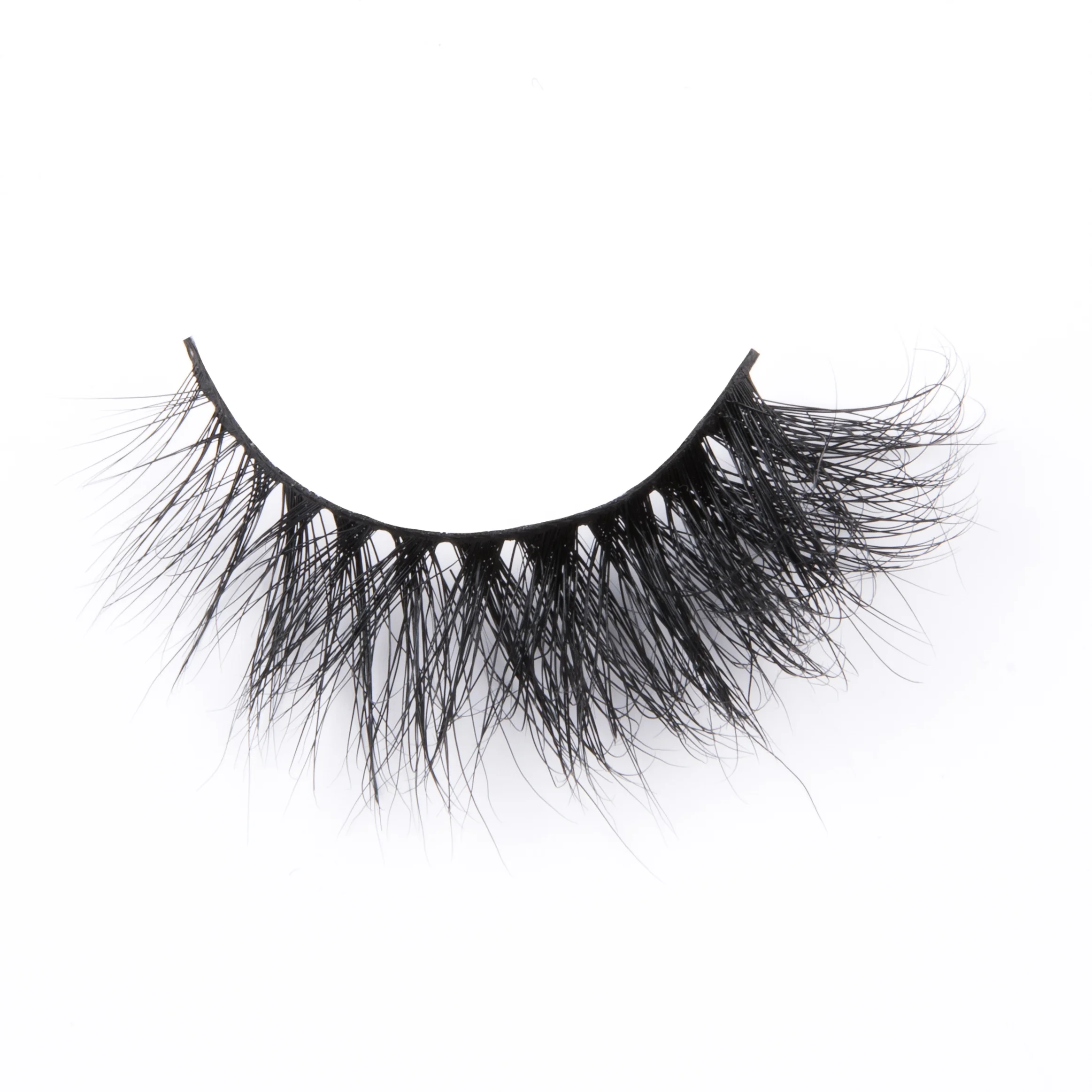

6D08 Create your own brand siberian mink strip lashes 3d private label mink eyelashes, Natural black
