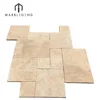 Premium Select French Pattern beige Travertine Pavers For Pool