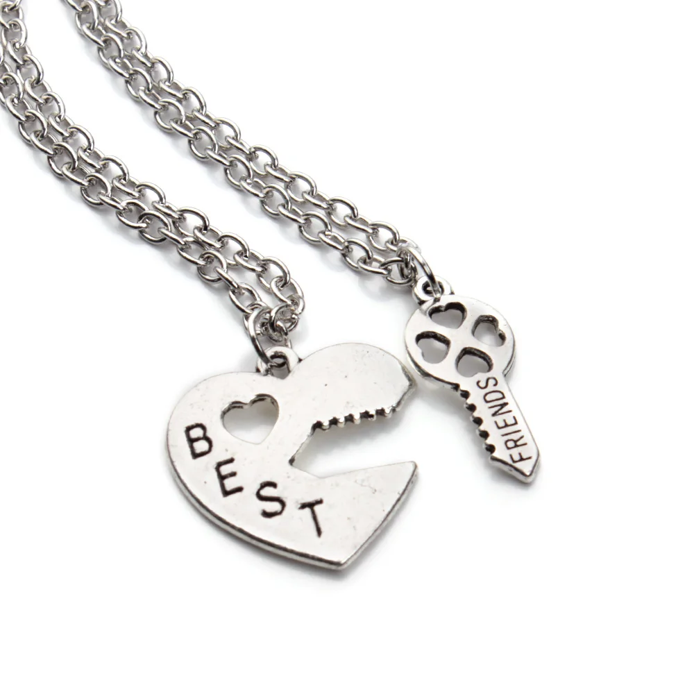 Collana Amicizia BFF - Set Da 2 Per Migliori Amiche | Regalo Simbolico Con Cuore Separabile - Foto 10