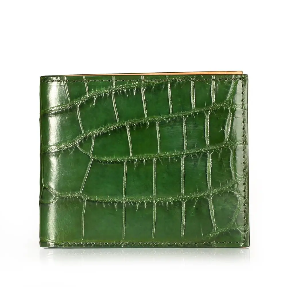 Mens Designer STARHIDE Genuine Soft Leather RFID Wallet Embossed Crocodile #1200