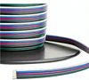 22AWG 20AWG 18AWG UL2468 5 pin Flat Electrical Wire Cable for RGBW led strip
