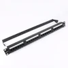 High Quality Black UTP Cat6/5e Patch Panel 24 Ports 110 Dual IDC PATCH PANEL