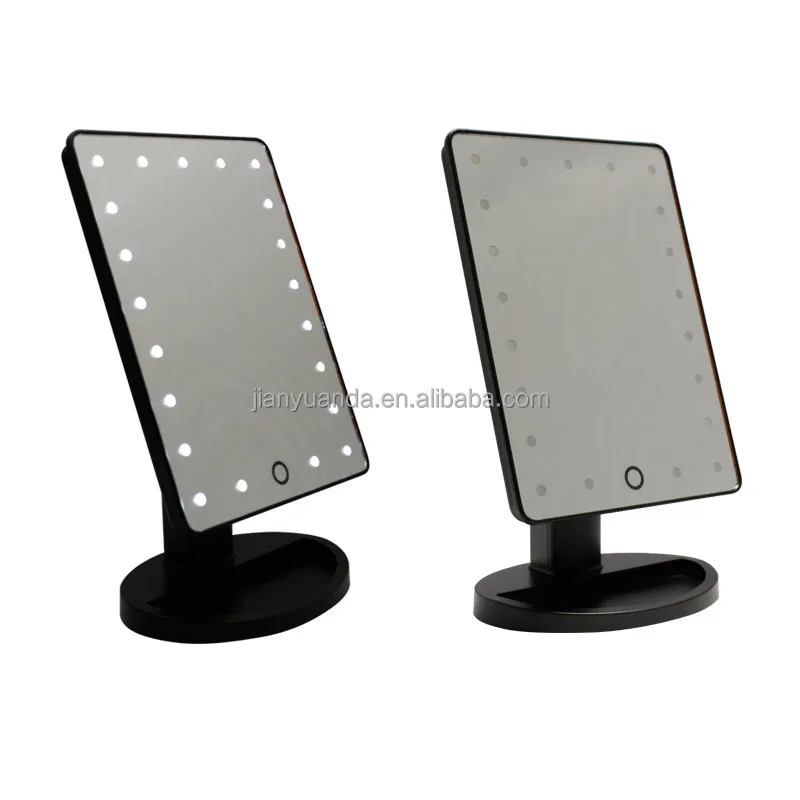 

touch sensor standing miroir de maquillage / single side led miroir de maquillage of no folding, Any color in miroir de maquillage is available