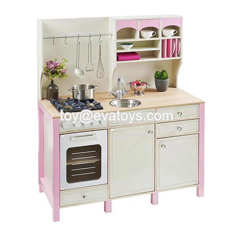 pink colour kitchen set toy