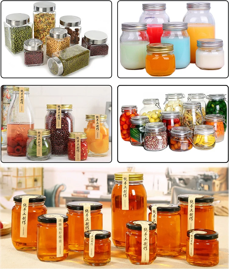 Cheap 100ml550ml Wide Mouth Glass Mason Jars For Jam Food Storage