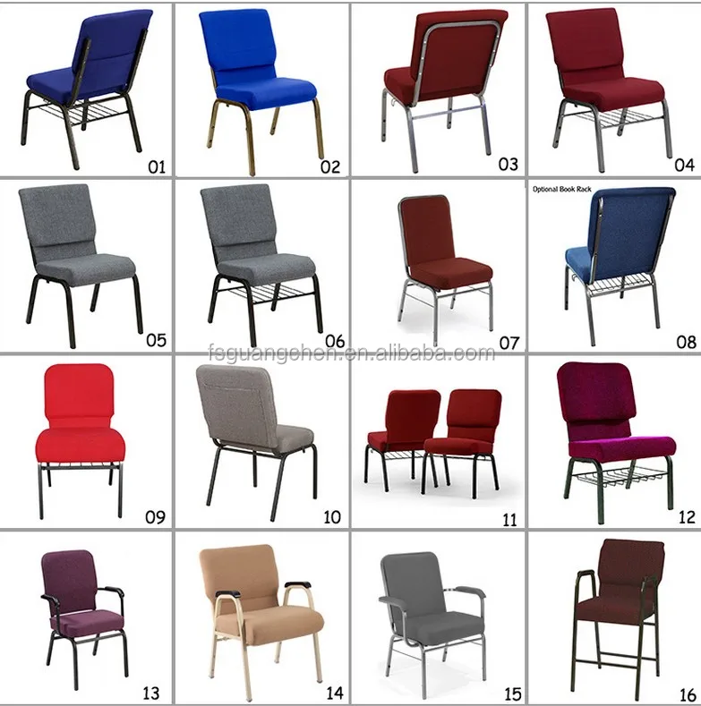 Red Color With Comfortable Seat Stacking Church Chair For Prayers Buy