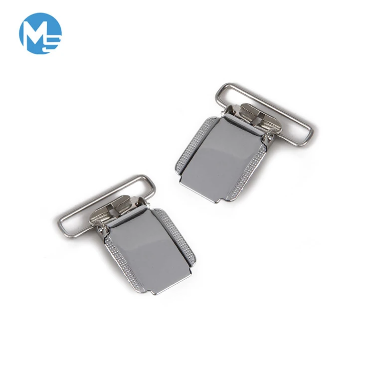 

Custom Nickel Plated Men Shirt Stainless Steel Suspender Adjustable Clips Wholesale Garment Fastener Metal Clip, Nickle