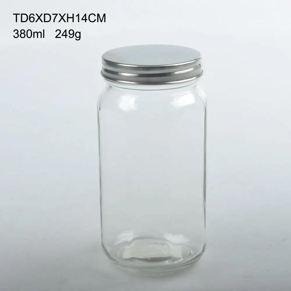 380ml Transparent Sealed Glass Jars Have Metal Lids Buy Glass Jars