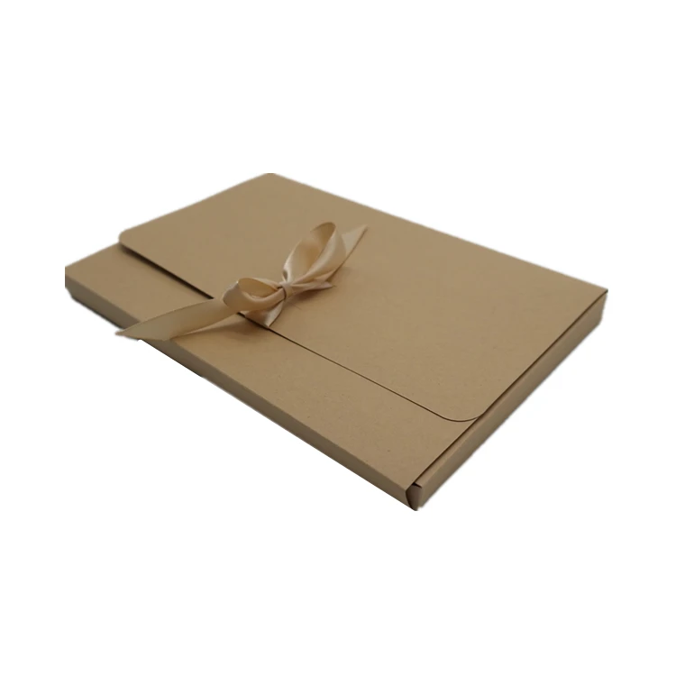 Customized Recycleda4 Size Brown Kraft Paper Envelopes With Ribbon Closure Buy Envelopes A4
