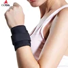 Good quality useful medical massage therapy wrist guard support heated wrist warmers band for pain relief