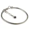 DIY Bracelet 3mm Snake Bone Chain Bracelet with difference charm bracelet
