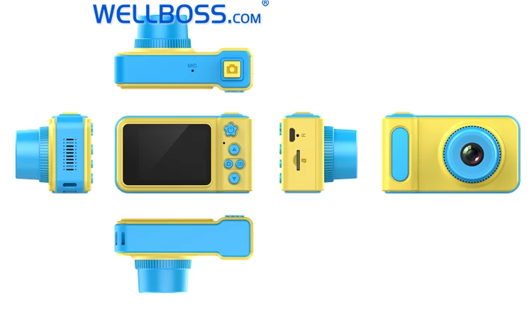 
New arrival 2 Inch HD 720P children video camera best gift camera Multilingual game cartoon camera for kids 