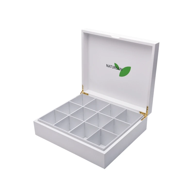 
factory high quality 12 compartment tie gift storage package wooden display box  (62170694721)