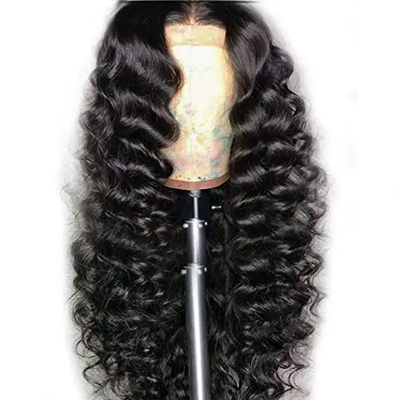 

Pre plucked lace wig,Transparent lace loose wave 150% density hd human hair lace front wigs