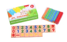 Children Wooden Numbers Mathematics Early Learning Counting Educational Toy Kids Children Math Toys Free Shipping