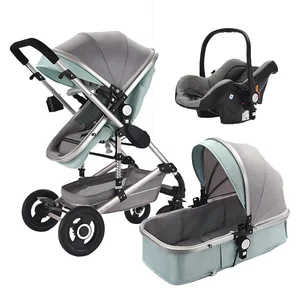Image of Portable Folding Poussette 3 In 1 Poland Poussette Bebe Baby Stroller