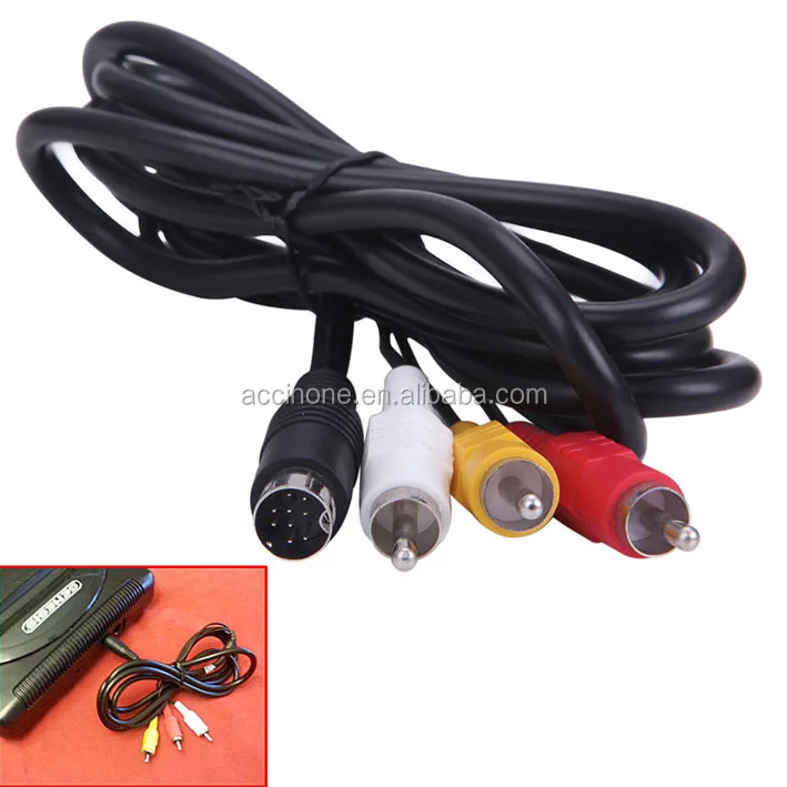 

wholesale fast shipping Audio Video A/V AV Cable Cables for SEGA Genesis 2 3 system & Mega Drive 2 & 3