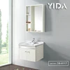 Colorful Sanitary Ware Cabinets 600mm Mirror Cabinet Set Open Door Bathroom Basin