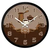 Germany art advertising little coffee bread cup wall clock suppliers