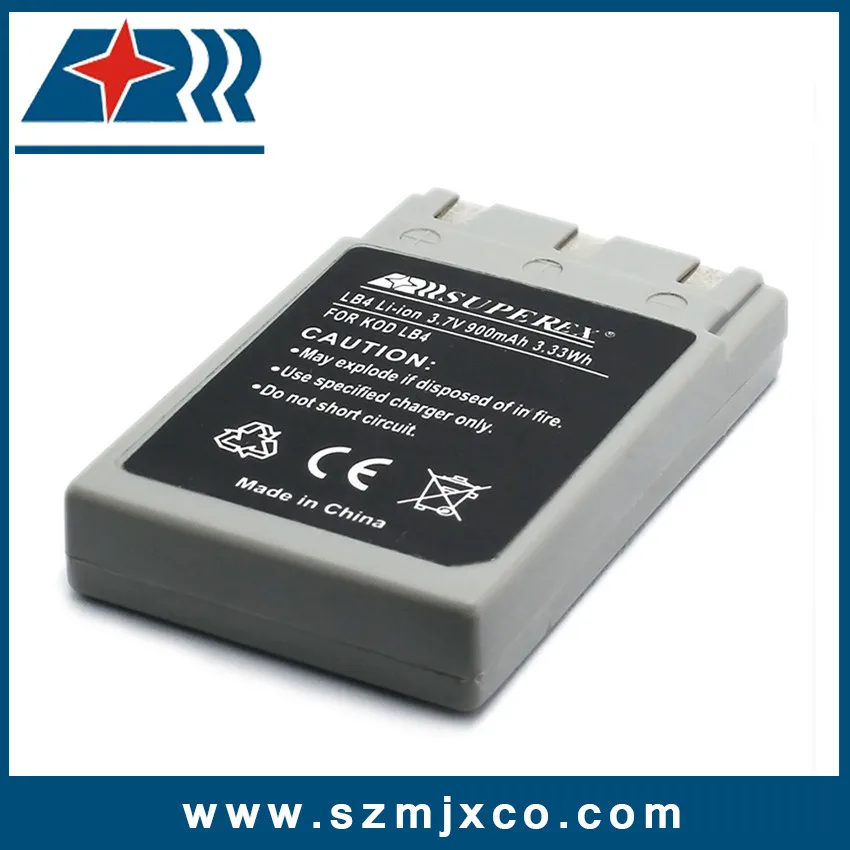 High grade quality original new rechargeable 3.7v 900mAh for Konica DR-LB4 camera battery