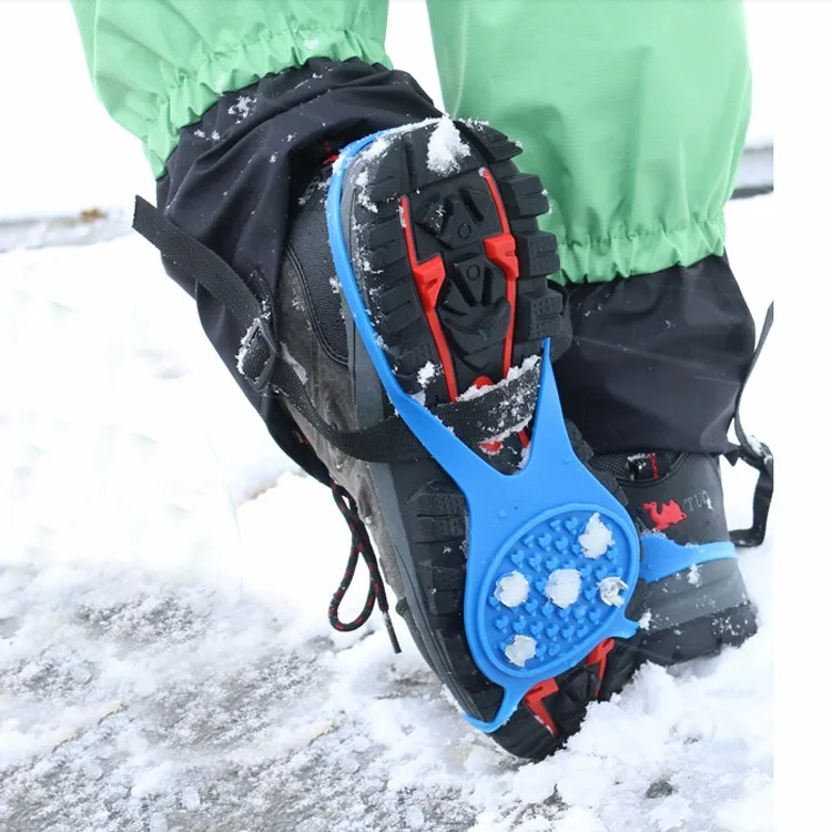 New S M L Xl 4 Size Universal Ice No Slip Snow Shoe Spikes Grips Cleats