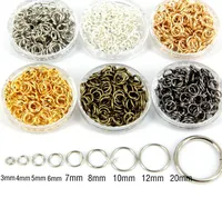 

DIY findings 4/5/6/7/8/9/10mm silver gold gunmetal plated jewelry findings accessories components jump rings