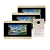3 apartment villa SIP 7 inch memory video doorphone door intercom system