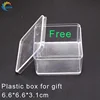 Free plastic boxes recyclable small transparent gift box packaging for present for headset for cables