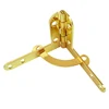 MBH15 Bright Brass Plated Metal Quadrant Hinges For Small Cases And Boxes