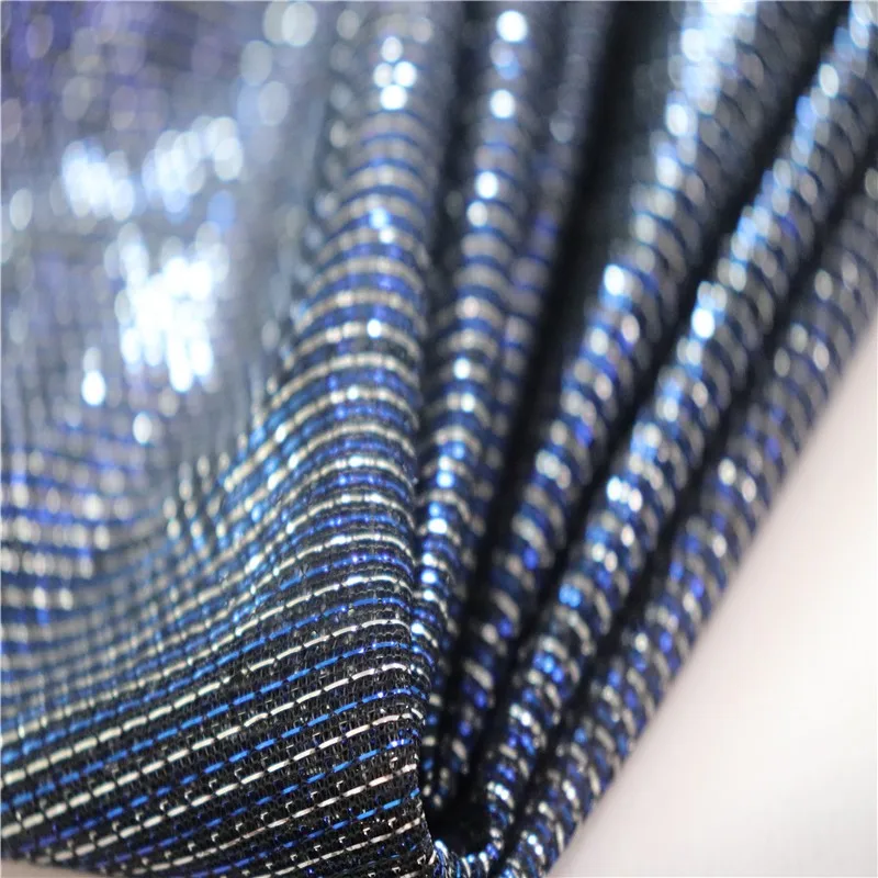 Shiny Materials Silver Glitter Polyester Two-tone Mesh Fabric - Buy ...