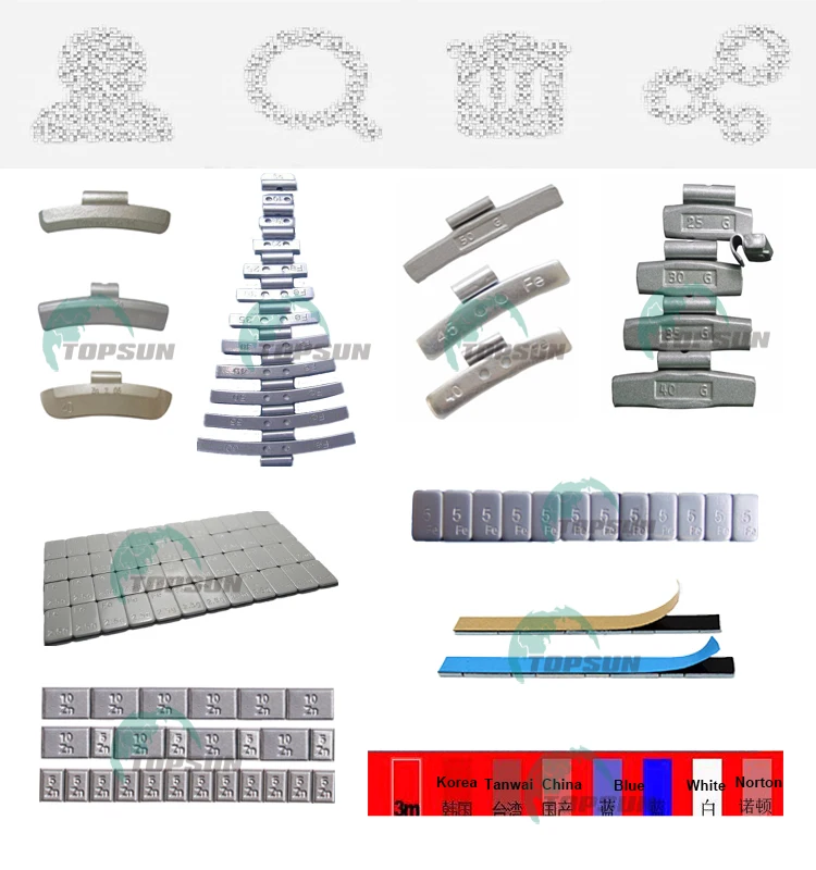 5g*12 Adhesive Tire Wheel Balancing Weights Stick For Motorcycle Car