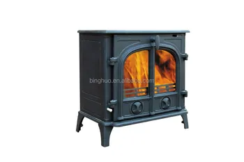 Cheapest Double Door Cast Iron Wood Stove Decoration Wood